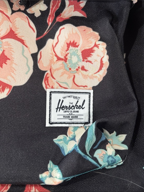 Jansport Black Floral Backpack with Pink & Teal Blooms main image 6